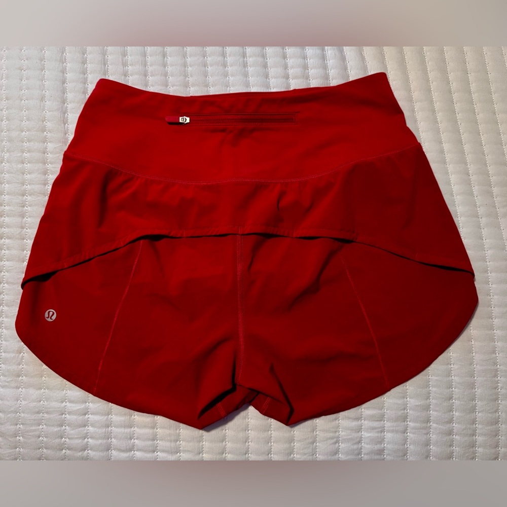 lululemon athletica Bold Red Athletic Shorts - Picture 2 of 3